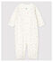Baby-Kombi-Overall aus Bio-Baumwolle mit Kirschen-Motiv weiss MARSHMALLOW/weiss MULTICO