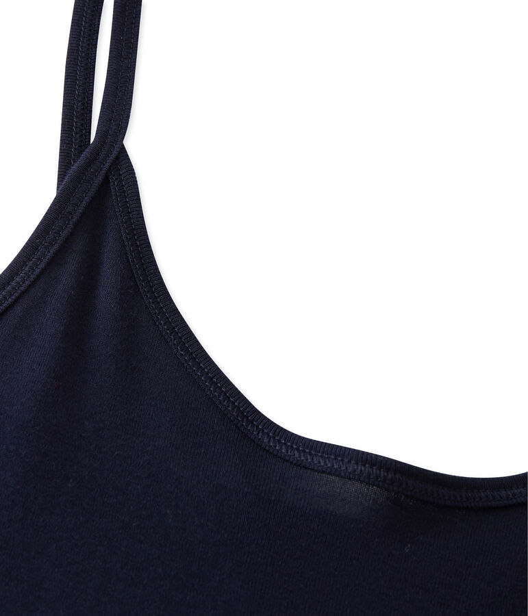 Chemise &agrave; bretelles femme en coton l&eacute;ger blau