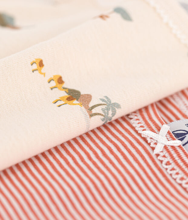 2er-Set Spaghetti-Tops aus Baumwolle mit Tiermotiv f&uuml;r M&auml;dchen vielfarbig