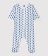 Baby-Strampler aus Molton und Bio-Baumwolle mit Blumenmuster im Retro-Look