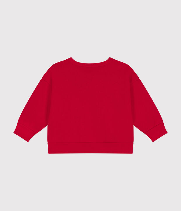 Baby-Sweatshirt aus Molton rot