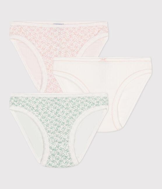 3er-Set Kinder-Slips aus Baumwolle mit Blumenmotiv variante 1