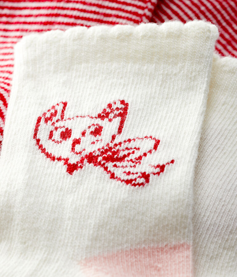 2er-Set Babysocken mit Motiv f&uuml;r M&auml;dchen vielfarbig