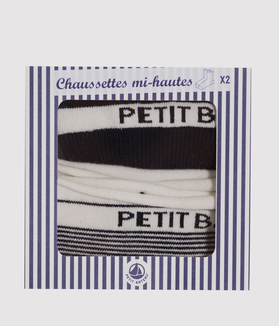 Set aus zwei Paar Damensocken blau SMOKING