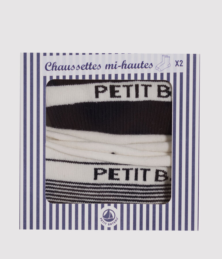 Set aus zwei Paar Damensocken blau