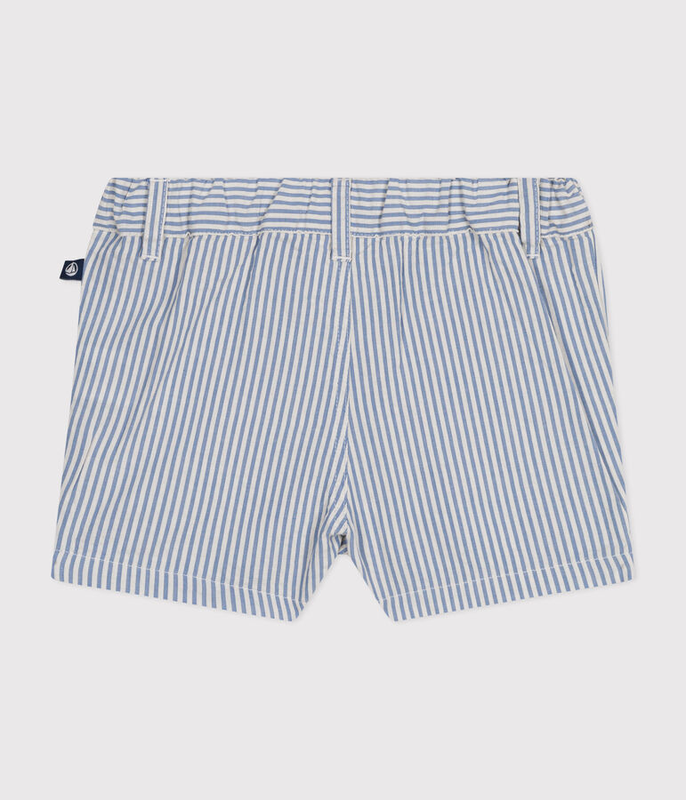 Baby-Shorts aus Seersucker GAULOISE/ MARSHMALLOW