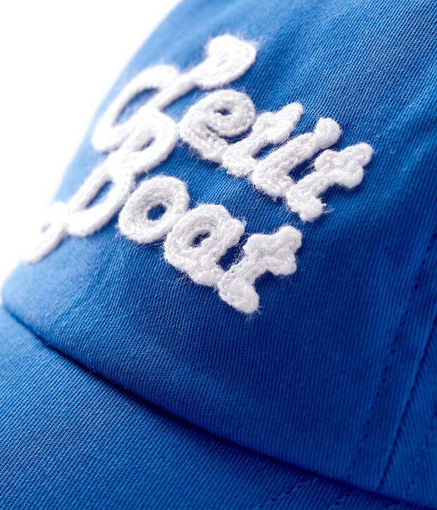 Baby-Cap mit Stickerei. blau