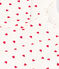 Baby-Langoverall aus Molton mit Herzchen weiss MARSHMALLOW/rot PEPS