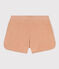 Kindershorts aus Bouclé-Frottier für Mädchen beige VINTAGE