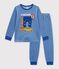 Kinder-Pyjama aus Nicki mit Paris-Motiv blau