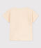 Kurzärmeliges Baby-T-Shirt aus geflammtem Jersey. naturfarben AVALANCHE