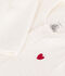 Unisex-Strampler aus Nicki mit integriertem, einfarbigem Body weiss