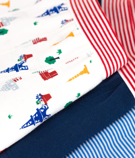 3er-Set Kinder-Boxershorts aus Baumwolle mit Paris-Motiv variante 1