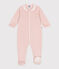 Strampler aus Nicki mit Kragen rosa SALINE