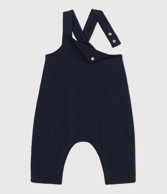 Gesteppte Baby-Latzhose aus Baumwolle blau SMOKING