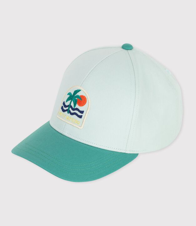 Kinder-Kappe aus Baumwolle blau/vielfarbig