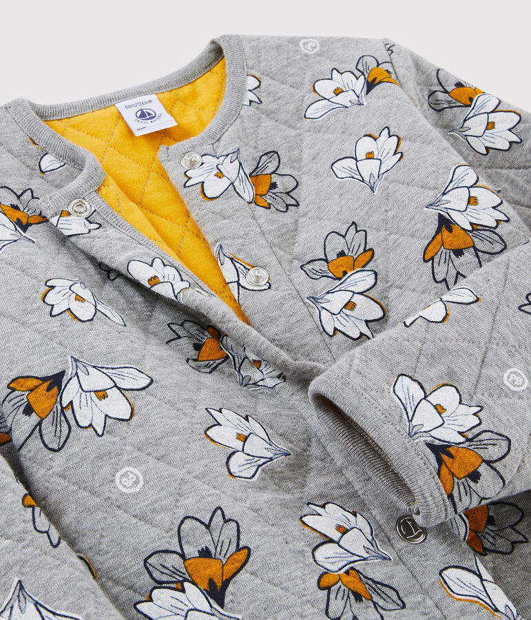 Schlauch-Cardigan f&uuml;r M&auml;dchen grau/vielfarbig