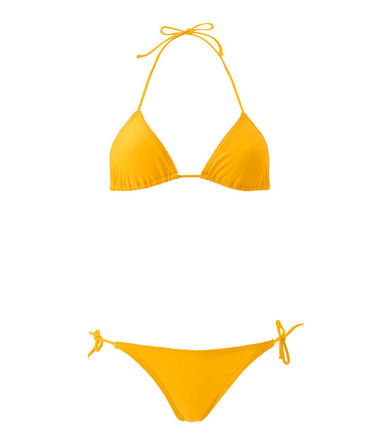 Einfarbiger Damen Bikini orange FUSION