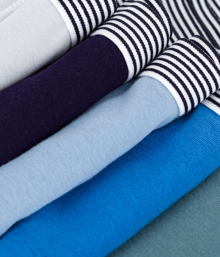 Set Kinder-Boxershorts aus einfarbiger Baumwolle vielfarbig