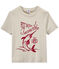 Jungen-T-Shirt mit Motiv weiss Feta