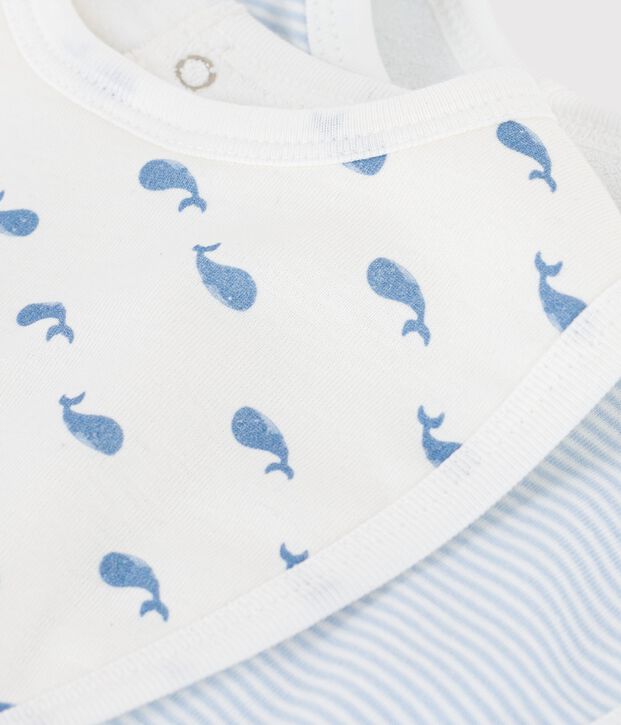 Set Baby-L&auml;tzchen aus Baumwolle mit Walmotiv vielfarbig