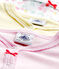 Baby-Mädchen-Strampler im 3er-Set weiss LOT