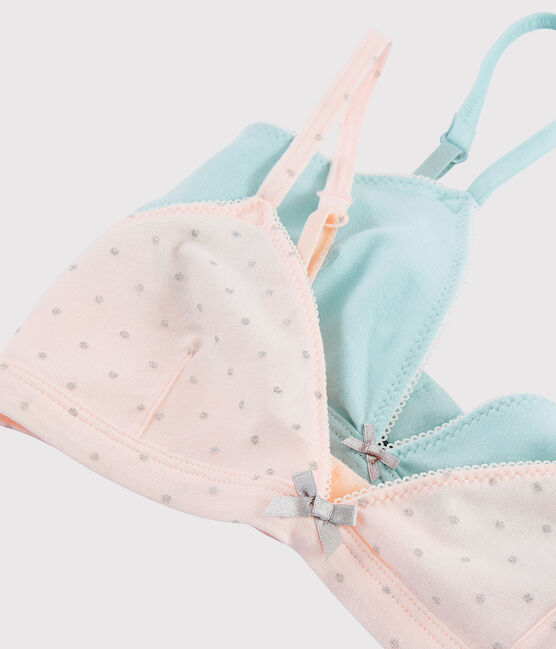 Set mit 2 paillettenbesetzten BHs für Mädchen variante 1