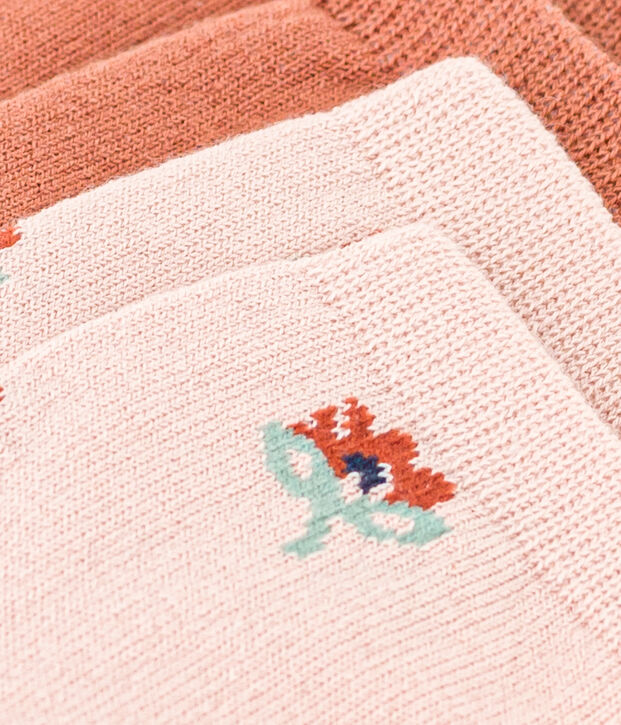 2er-Set Babysocken mit Blumenmotiv vielfarbig