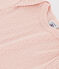 Kurzärmeliger Baby-Body aus Ajour-Strick rosa SALINE