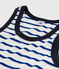 Tanktop aus Baumwolle für Damen weiss MARSHMALLOW/blau SURF