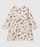 Gestepptes Baby-Kleid für Mädchen beige MONTELIMAR/weiss MULTICO