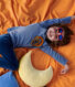 Kinder-Pyjama aus einfarbigem Nicki