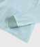 Kinderpyjama aus Rippstrick mit blauen Streifen blau TIKI/weiss MARSHMALLOW