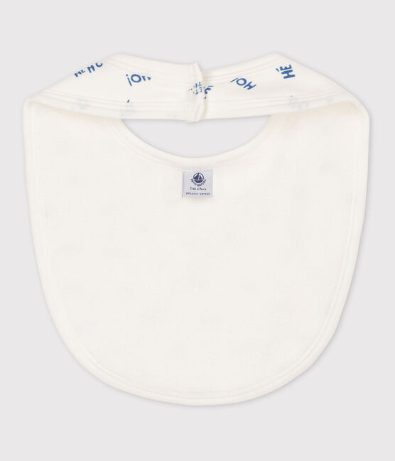 Gemustertes Baby-Lätzchen aus Baumwolle weiss MARSHMALLOW/ CREPUSCULE