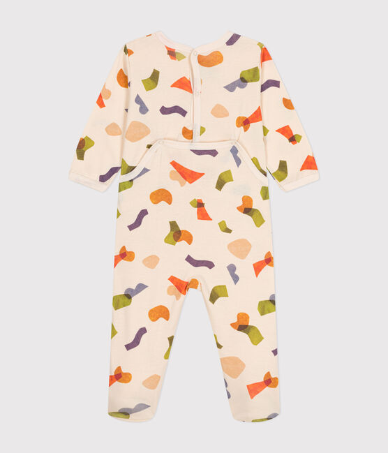Baby-Strampler aus Baumwolle mit Printmotiv weiss AVALANCHE/ MULTICO