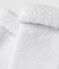 Weiße Frottee-Socken für Babys weiss ECUME
