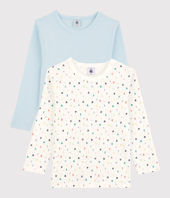 2er-Set langärmelige T-Shirts aus Bio-Baumwolle für Jungen variante 1