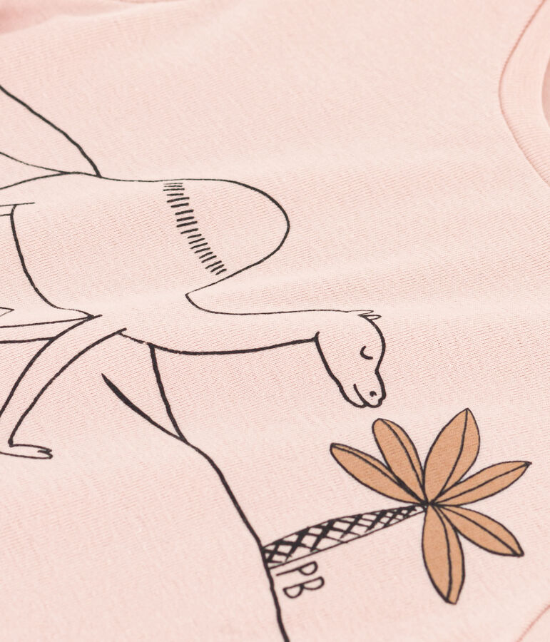 Bedrucktes Kinder-T-Shirt aus Baumwolle f&uuml;r M&auml;dchen rosa