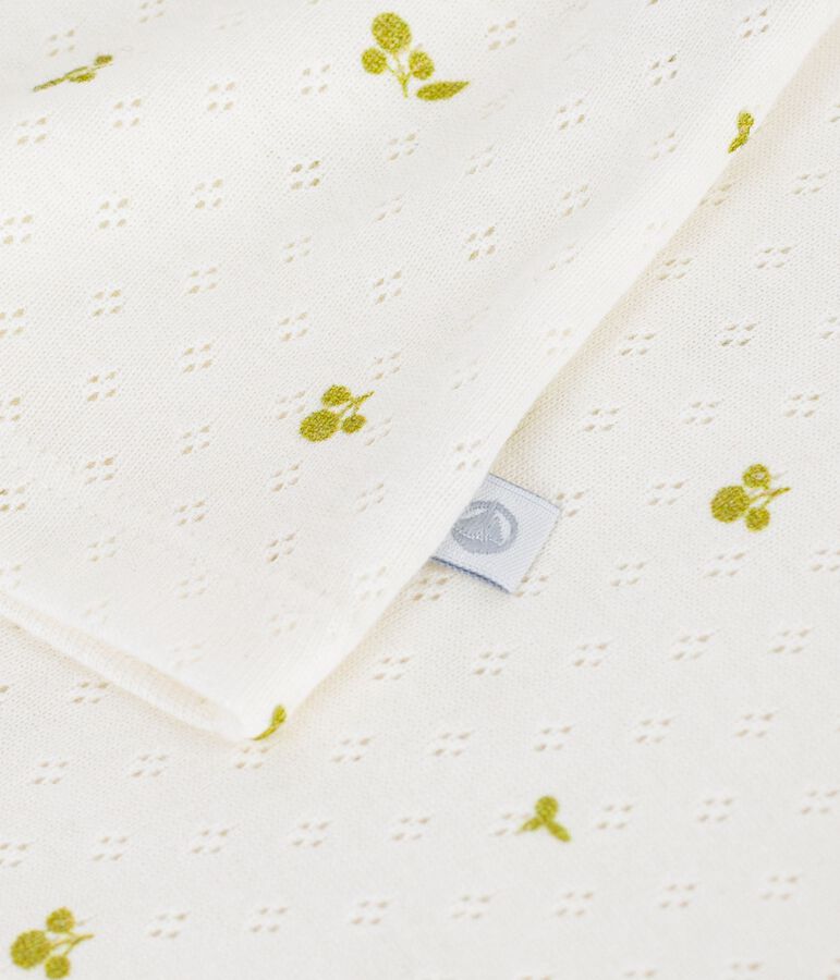 Kurz&auml;rmeliges Kinder-T-Shirts aus Baumwolle mit Blumenmuster gr&uuml;n/gr&uuml;n