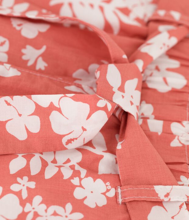 Kinder-Shorts aus Popeline f&uuml;r M&auml;dchen rosa/weiss