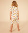 Kurzer Kinderpyjama aus Baumwolle mit Printmotiv weiss AVALANCHE/ MULTICO