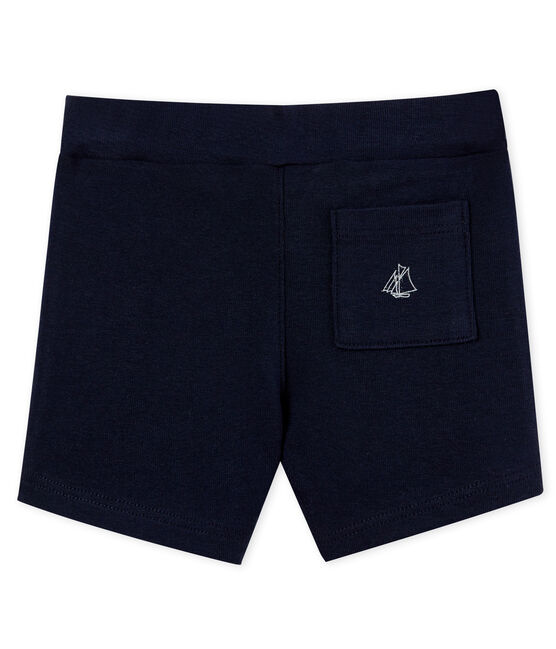 Einfarbiges baby-short jungen blau SMOKING