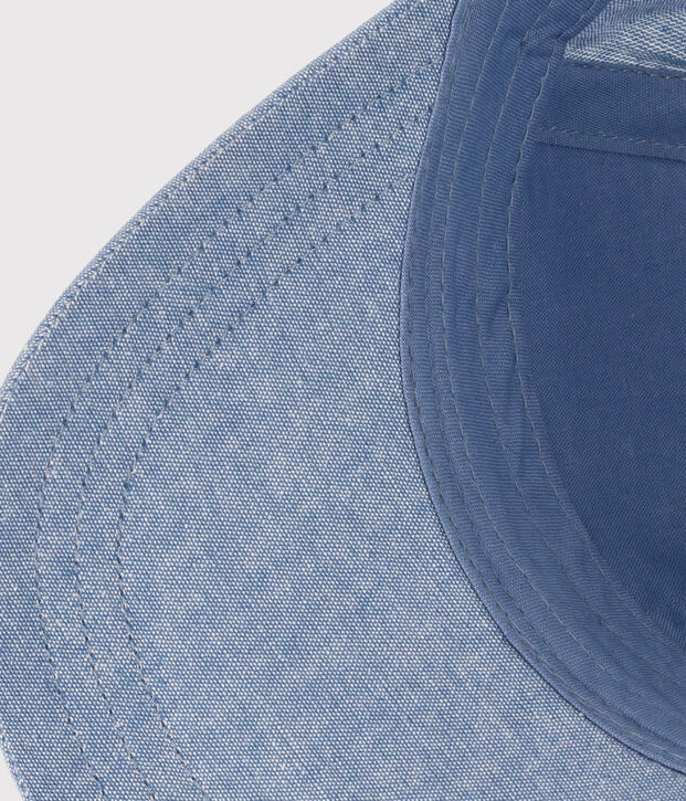 Kinder-Kappe Petit Bateau aus Denim, unisex vielfarbig