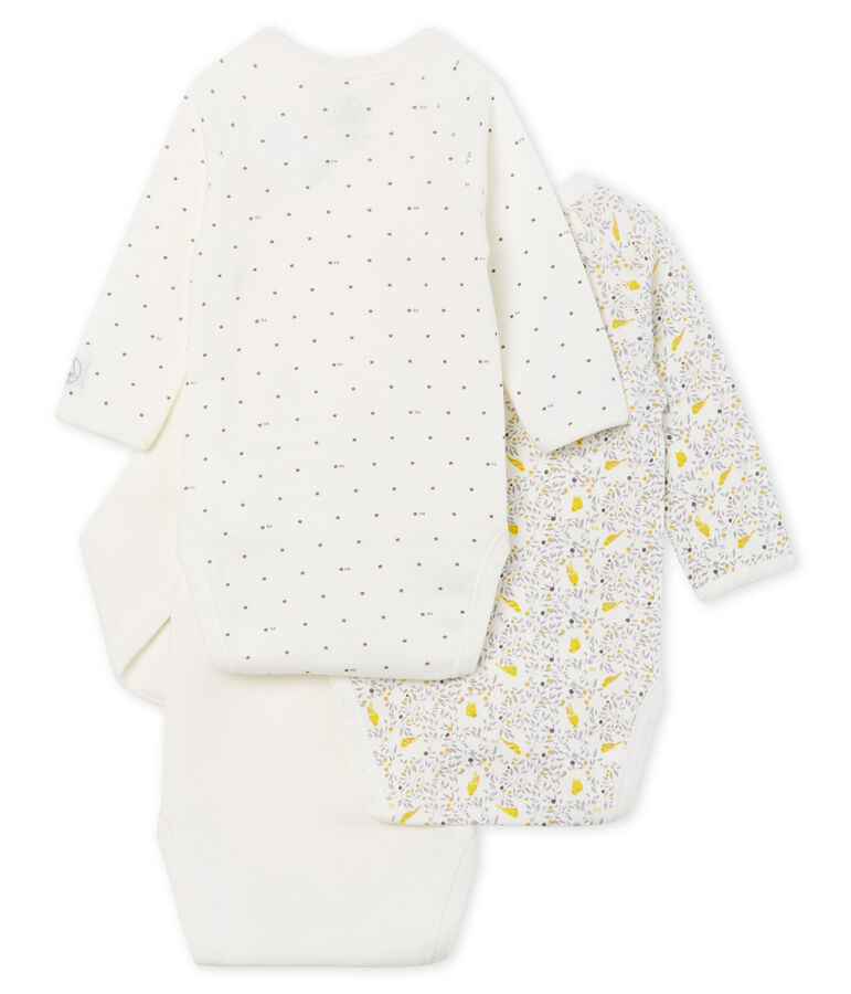 3er-Set lang&auml;rmlige Baby-Bodys f&uuml;r M&auml;dchen vielfarbig