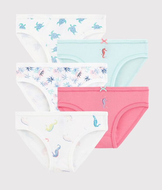 5er-Set Slips mit Ozean-Motiv für Mädchen variante 1