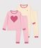 Set Kinder-Pyjamas aus bedruckter Baumwolle vielfarbig