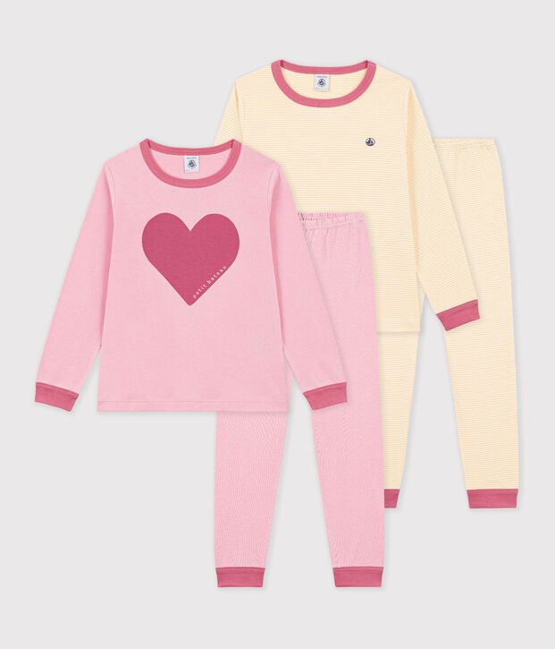 Set Kinder-Pyjamas aus bedruckter Baumwolle vielfarbig