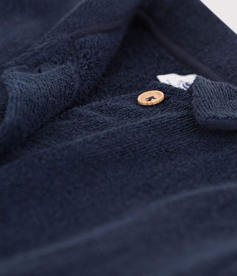 Morgenmantel aus Frottee f&uuml;r Jungen blau SMOKING