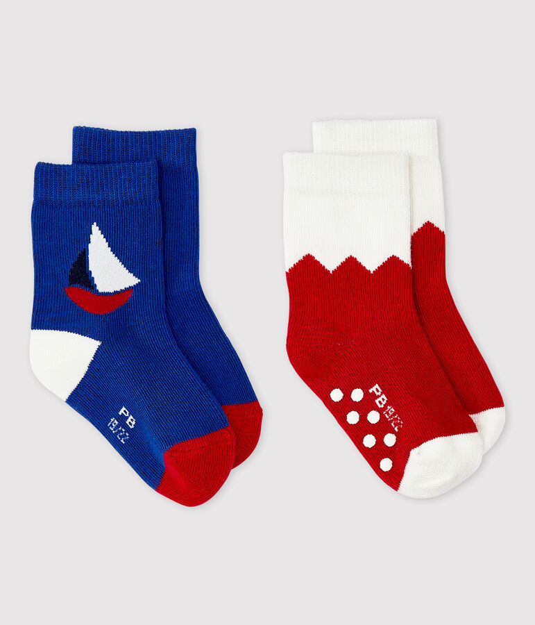 2er-Set Babysocken mit Motiv f&uuml;r Jungen vielfarbig