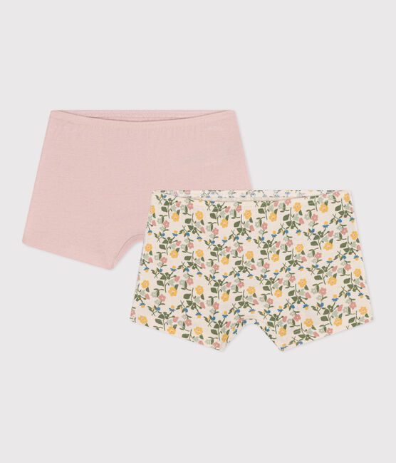 2er-Set Kinder-Shortys mit Blumenmuster aus Baumwolle variante 1